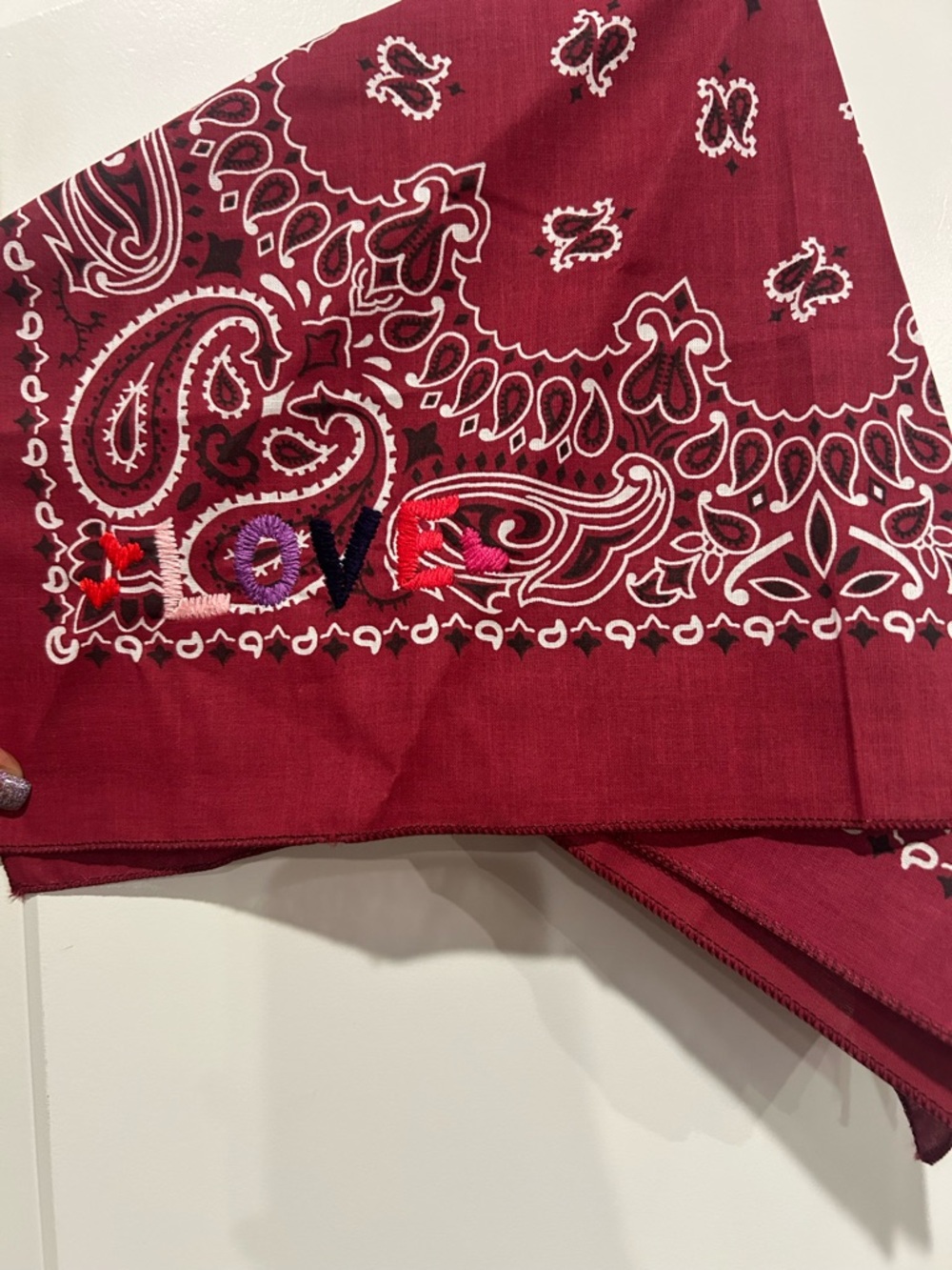 Free people “Call it Love” bandanna.